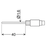 Snímač pro rychlé a přesné měření prostorové teploty, Greisinger GLF 401 Mini,, kalibrováno dle ISO