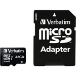 Paměťová karta microSDHC, 32 GB, Verbatim PRO, Class 10, UHS-I, UHS-Class 3, vč. SD adaptéru