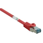 Síťový kabel RJ45 Basetech BT-1715498, CAT 6A, S/FTP, 30.00 m, červená