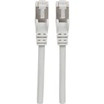 Síťový kabel RJ45 Intellinet 317245, CAT 6A, S/FTP, 5.00 m, šedá