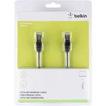 Síťový kabel RJ45 Belkin A3L981BT10MBKHS, CAT 6, S/FTP, 10.00 m, černá