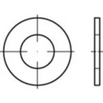 Podložka plochá TOOLCRAFT 159248, vnitřní Ø: 4.3 mm, ocel, 200 ks