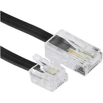 DSL kabel Hama 44431, [1x RJ45 zástrčka 8p4c - 1x RJ11 zástrčka 6p4c], 3.00 m, černá