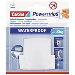 Tesa Powerstrips® Waterproof Duo Hook Plastic bílá 59704 tesa Množství: 1 ks