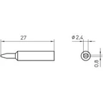 Pájecí hrot Weller WXP 65 XNT B, 2,4 mm