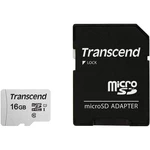 Pamäťová karta Transcend 300S microSDHC 16GB UHS-I U1 (95R/10W) + adapter (TS16GUSD300S-A) pamäťová karta • typ microSD + SD adaptér • kapacita 16 GB 