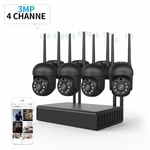 XIAOVV 4CH 3MP Security Camera System Surveillance H.265+ P2P 5X Zoom WIFI IP Camera NVR Kit Home IP CCTV Camera Set Ese