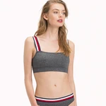 TOMMY HILFIGER Šedá bralettka Modern Stripe RN Bralette