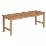 Zahradní lavice teak Dekorhome 120 cm