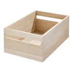 Úložný box z dreva paulownia iDesign Eco Handled, 25,4 x 38 cm