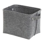 Sivý plstený úložný košík Compactor Felt Basket, 29 x 24 cm