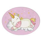 Detský vankúšik s prímesou bavlny Mike & Co. NEW YORK Pillow Toy Unicorn, 35 x 24 cm