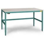 Manuflex LC3926.5021 ESD pracovný stôl CANTOLAB Spezial s plastovou doskou, š xhxv = 2000 x 1000 x 758-958 mm  Farba: vo