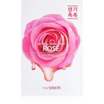 The Saem Natural Mask Sheet Rose plátenná maska s hydratačným a revitalizačným účinkom 21 ml