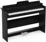 Zebra 88-key Upright Electronic Piano with Fliping Cover Piano Black Stand