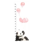 Nástenná samolepka s meradlom výšky Dekornik Pink Panda, 60 × 160 cm