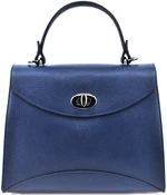 Dámská luxusní kožená kabelka Arteddy - tmavě modrá