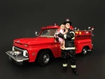 Firefighter Saving Life with Baby Figurine / Figure For 118 Models by American Diorama