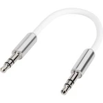 Jack audio kabel SpeaKa Professional SP-7870076, 10.00 cm, bílá