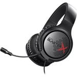 Sound BlasterX Sound BlasterX H3 herní headset na kabel, stereo přes uši, jack 3,5 mm, černá, červená