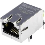 Zásuvka, vestavná horizontální BEL Stewart Connectors 08B0-1X1T-03-F, RJ45 počet pólů: 8P8C, poniklovaná, kov, 1 ks