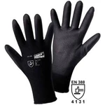 Pracovní rukavice L+D worky MICRO black Nylon-PU 1151-M, velikost rukavic: 8, M