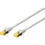 Síťový kabel RJ45 Digitus DK-1644-A-050, CAT 6A, S/FTP, 5.00 m, šedá