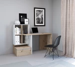Levný PC stůl Porto 2, artisan/bílý