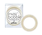Tenká špirálová gumička do vlasov Invisibobble Slim Stay Gold - zlatá, 3 ks (IB-SL-PC10005-2) + darček zadarmo