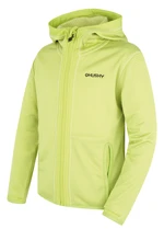 Husky Artic Zip K 152-158, br. green/dk. khaki Dětská mikina s kapucí