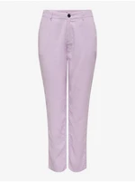 Light purple women's trousers ONLY Aris - Women