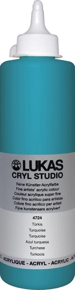 Lukas Cryl Studio Acrylic Paint 500 ml Turquoise Pintura acrílica