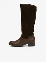 OJJU dark brown suede boots