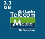 Mobitel 3.3 GB Data Mobile Top-up LK