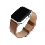 Kožený řemínek FIXED Leather Strap pro Apple Watch 42mm/44mm, hnědá