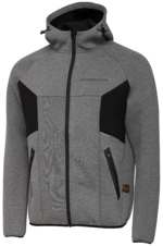 Savage gear mikina tec foam zip hoodie dark grey melange - xl