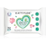 Attitude Eco vlhčené obrúsky bez vône 72 ks