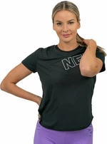 Nebbia FIT Activewear Functional T-shirt with Short Sleeves Black L Tricouri de fitness