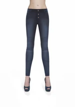 Bas Bleu Women's pants AVRIL denim hand-worn with stitching