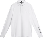 J.Lindeberg Tour Tech Mens Long Sleeve White L Koszulka Polo