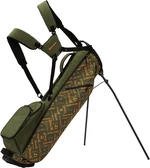 TaylorMade Flextech Carry Golfbag Sage/Orange Print