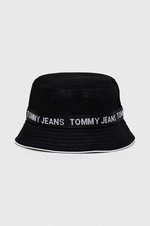 Klobouk Tommy Jeans černá barva