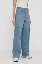 Kalhoty Calvin Klein Jeans dámské, jednoduché, high waist, J20J222607