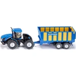 Siku Farmer Traktor New Holland s prívesom Joskin 1:50 modrý