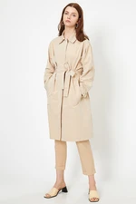 Koton Women's Beige Trench Coat