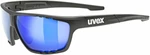 UVEX Sportstyle 706 Black Matt/Mirror Blue Okulary sportowe