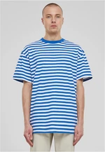 Men's T-Shirt Regular Stripe - White/Royal Blue