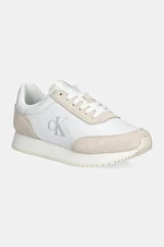 Sneakers boty Calvin Klein Jeans RUNNER LACEUP LOW MG MIX bílá barva, YW0YW01615