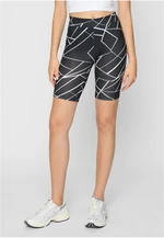 AOP Women's Cycle Shorts 2-Pack geometric black+black