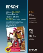 Epson Value Glossy Photo Paper, lesklý bílý foto papír, 10x15cm, 183 g/m2, 100 ks, C13S400039